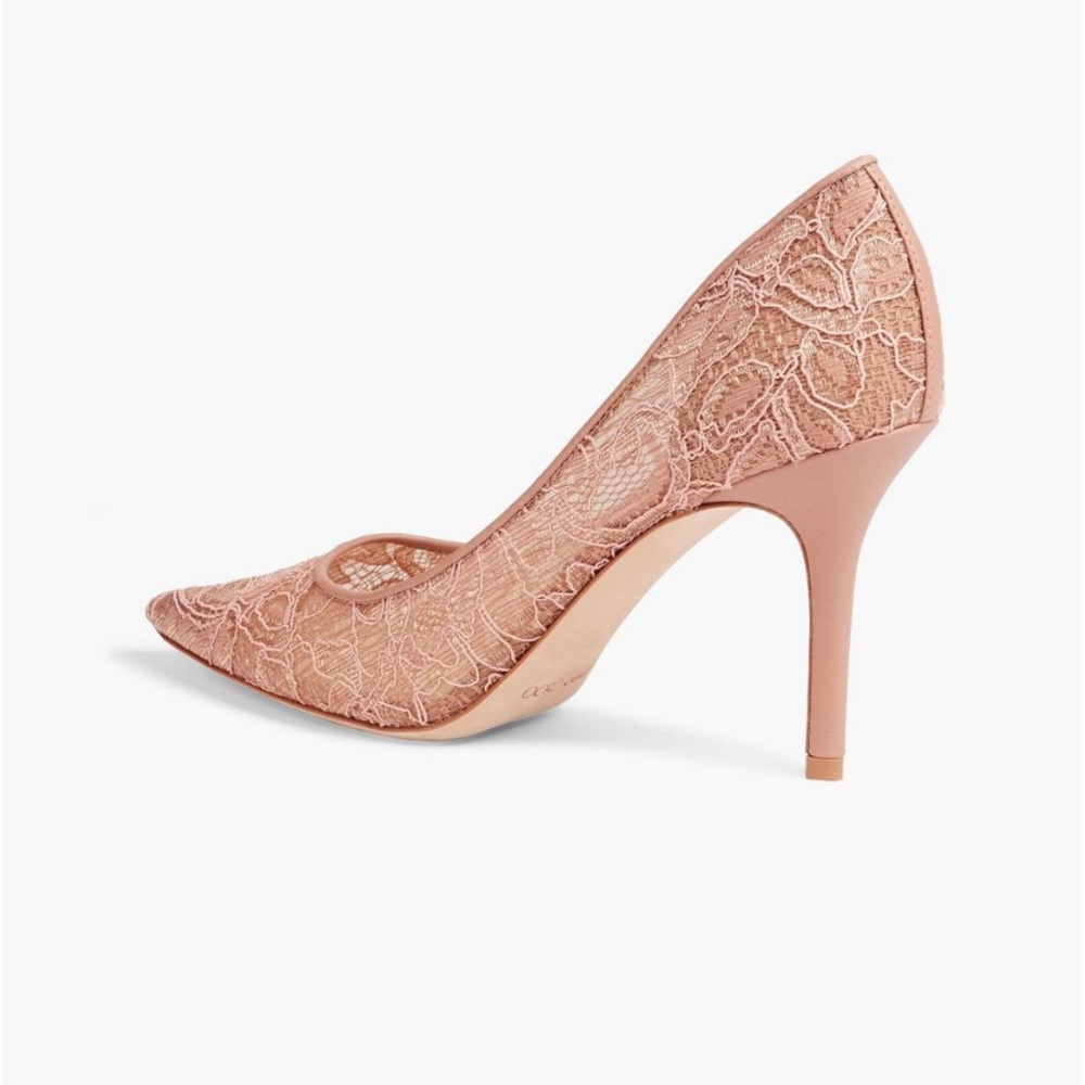 JIMMY CHOO nude lace pumps - Picture 4 of 8